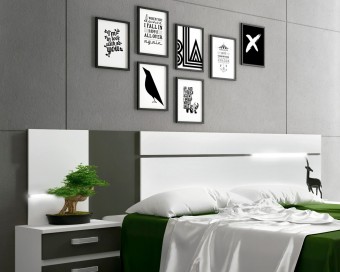 Cabecero CABRA con luces leds