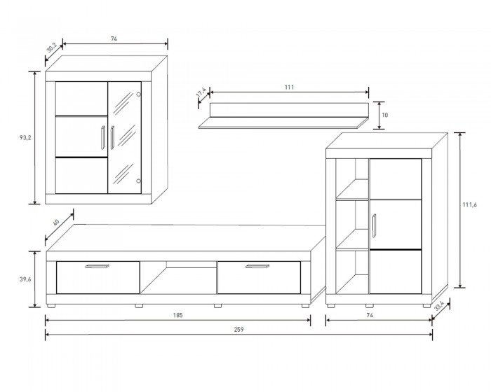 Composición de salón Fiordo