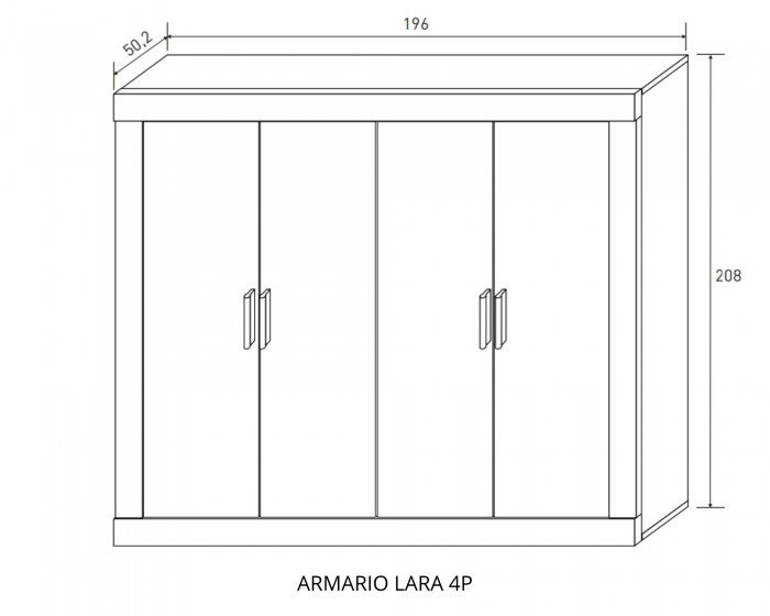 Armario Lara 4PC1C