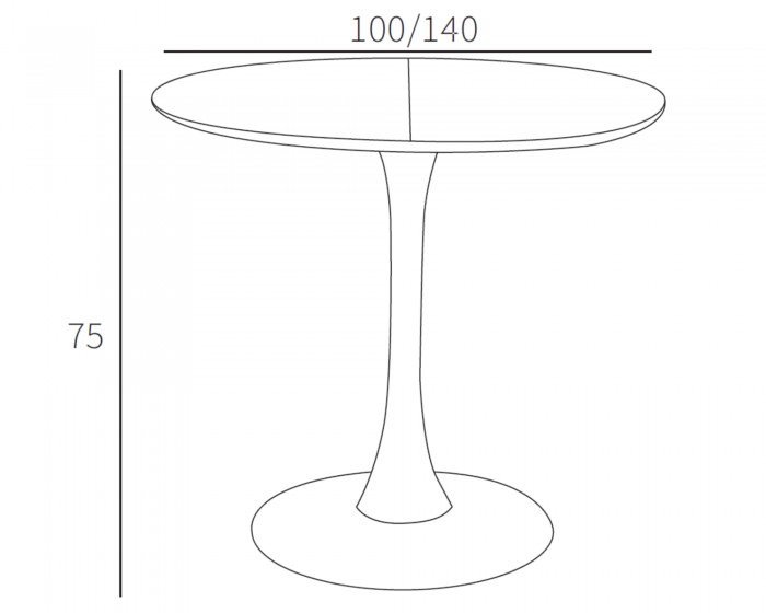 Mesa de comedor extensible EVELYN