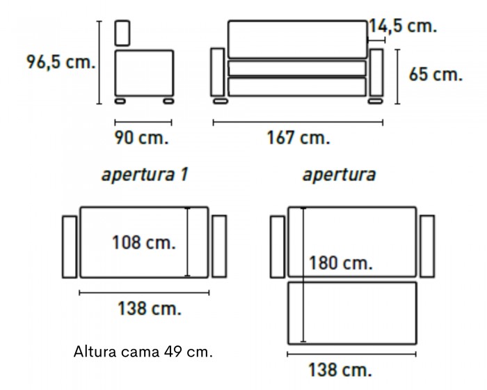 Sofá cama Izan