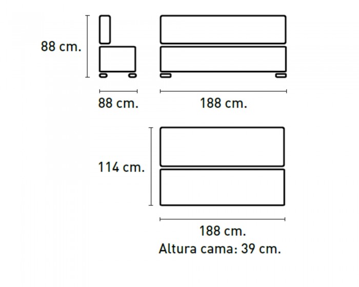 Sofá cama UNAI