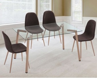 Conjunto mesa Sullie + Cody ( mesa + 4 sillas)
