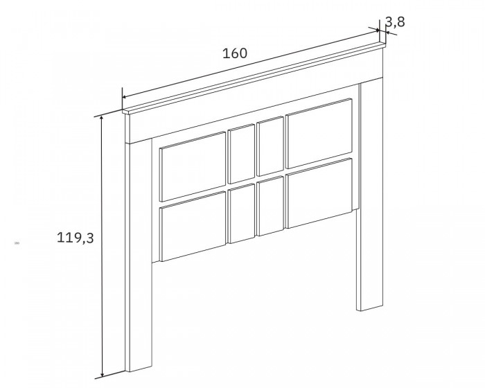 Cabecero Chellen 160 cañon