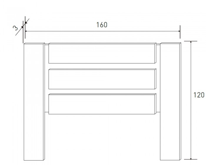 Cabecero Monika 160 (cam-bl)