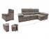 Chaise Longue Nadia – Sofá Cama con Arcón y Taburetes
