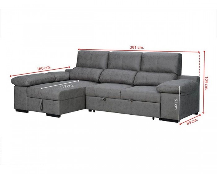 Chaise longue cama Huesca PDR