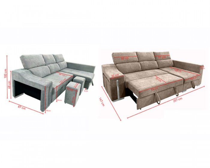 Chaise longue cama Carla BEI